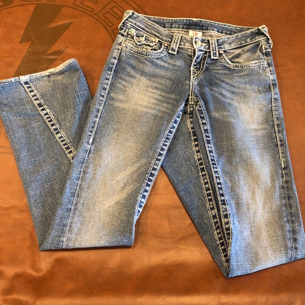 True Religion Jeweled Jeans Disco Joey Big T Sz 26